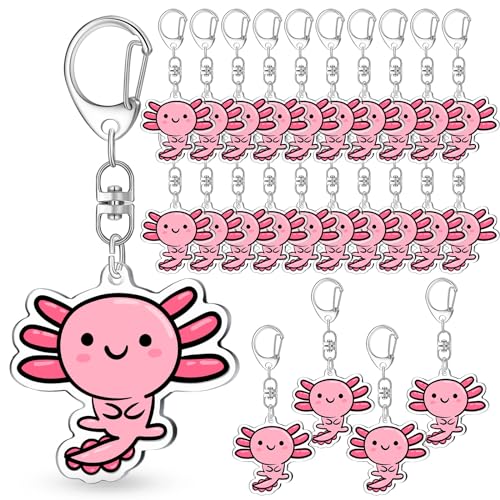 Ferreve Axolotl-Schlüsselanhänger, Großpackung zum Schulabschluss, Partygeschenke, Babyparty, Gastgeschenke, Klassenzimmer, Austausch, Klassenzimmer, Belohnungspreise, Rosa, 24 Stück Ferreve Axolotl-Schlüsselanhänger, Großpackung zum Schulabschluss, Partygeschenke, Babyparty, Gastgeschenke, Klassenzimmer, Austausch, Klassenzimmer, Belohnungspreise, Rosa, 24 Stück von Ferreve