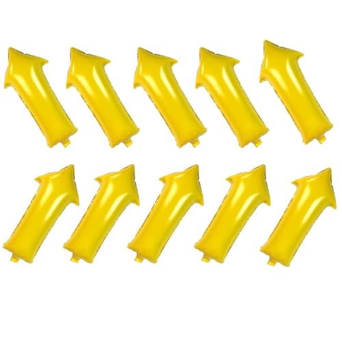 Fesnova 10 Stück Pfeilballon Gelbe Luftballons, Teiliges Pfeilballon set Folienballons für Außenaktivitäten, Geburtstagsparty Dekorationen, Hochzeitsrichtungs, 18X38cm Fesnova 10 Stück Pfeilballon Gelbe Luftballons, Teiliges Pfeilballon set Folienballons für Außenaktivitäten, Geburtstagsparty Dekorationen, Hochzeitsrichtungs, 18X38cm von Fesnova