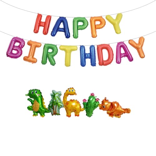 Fesnova Dino Luftballons Geburtstag, 18 Stück Dino Geburtstag Deko, 16 Zoll Girlande Bunt Luftballons, für Dinosaurier Partydekorationen, Jungen und Mädchen, Geburtstagsdekoration, Partyzubehör Fesnova Dino Luftballons Geburtstag, 18 Stück Dino Geburtstag Deko, 16 Zoll Girlande Bunt Luftballons, für Dinosaurier Partydekorationen, Jungen und Mädchen, Geburtstagsdekoration, Partyzubehör von Fesnova