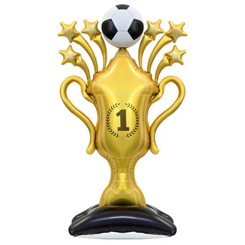 Fesnova Fußball Pokal Folienballon, Trophäenballon, Fußball Champion Balloon, Pokal Ballon, für Fußball Deko Geburtstag Kinder, Thema Partydekorationen, 82x150cm von Fesnova