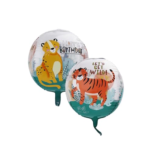 Fesnova Geburtstags Luftballons Tiere,22 Zoll 4D Transparente Tier Luftballons,Folienballons mit Löwen- und Tiger-Motiv Kinderluftballons für Kindergeburtstag Dschungel Party Deko Fesnova Geburtstags Luftballons Tiere,22 Zoll 4D Transparente Tier Luftballons,Folienballons mit Löwen- und Tiger-Motiv Kinderluftballons für Kindergeburtstag Dschungel Party Deko von Fesnova