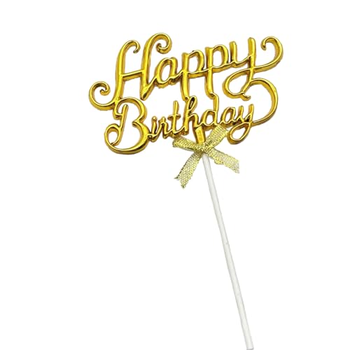Fesnova Gold Happy Birthday Tortendekoration Topper mit Schleife Happy Birthday Cake Topper,Happy Birthday Tortendeko,Happy Birthday Cake Topper,Kuchenaufsatz für Mädchen,Kinder,Mutter Fesnova Gold Happy Birthday Tortendekoration Topper mit Schleife Happy Birthday Cake Topper,Happy Birthday Tortendeko,Happy Birthday Cake Topper,Kuchenaufsatz für Mädchen,Kinder,Mutter von Fesnova