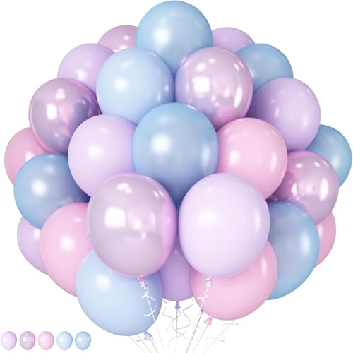 Fesnova Meerjungfrau Luftballons Rosa, Lila, Blau,10 Zoll 30 Stück Gender Reveal Balloon,Einhorn Deko Kindergeburtstag,Gender Reveal Party,Birthday Decorations, Hochzeit, Brautparty Fesnova Meerjungfrau Luftballons Rosa, Lila, Blau,10 Zoll 30 Stück Gender Reveal Balloon,Einhorn Deko Kindergeburtstag,Gender Reveal Party,Birthday Decorations, Hochzeit, Brautparty von Fesnova