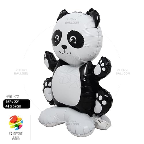 Fesnova Panda Deko Folienballons,Luftballons Tiere 41 x 57 cm,Tier Luftballons Schwarz und Weiß für Partydekorationen Panda Thematische Geburtstag Party Baby Shower Jungen Mädchen Deko von Fesnova