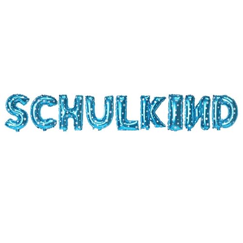 Fesnova Schulkind Folienballon Blau, Einschulungs Deko Ballongirlande Banner, Deko Schulanfang Junge, Dekorationen für Den Ersten Schultag Fesnova Schulkind Folienballon Blau, Einschulungs Deko Ballongirlande Banner, Deko Schulanfang Junge, Dekorationen für Den Ersten Schultag von Fesnova