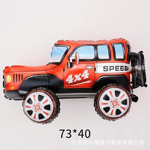 Fesnova Speed Cross Country Geländewagen Folienballon, 73x40 cm, Rot, Aufblasbares Auto Design Fesnova Speed Cross Country Geländewagen Folienballon, 73x40 cm, Rot, Aufblasbares Auto Design von Fesnova