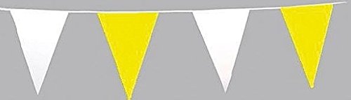 Festartikel Müller Wimpelkette Plastik, gelb/weiß Faschings Dekoration Karneval Girlande Festartikel Müller Wimpelkette Plastik, gelb/weiß Faschings Dekoration Karneval Girlande von Festartikel-Müller