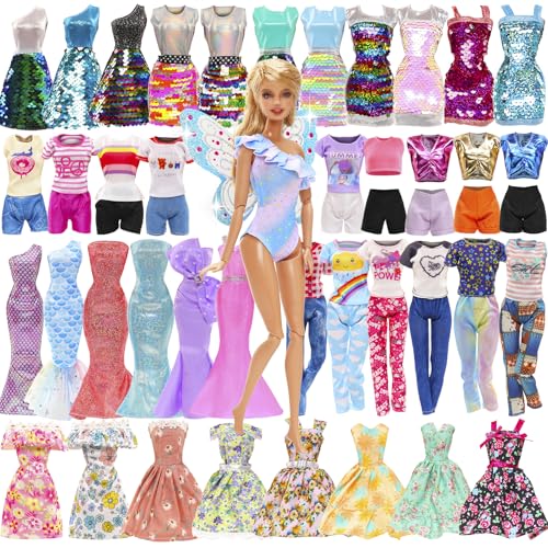Festfun Kleidung für Puppen 18 Puppenkleidung enthält 9 Kleider 4 Oberteile 4 Hosen 1 Badeanzug Feenflügel für 11,5 Zoll 30 cm Mädchen Puppen Zufällig Verschickt Festfun Kleidung für Puppen 18 Puppenkleidung enthält 9 Kleider 4 Oberteile 4 Hosen 1 Badeanzug Feenflügel für 11,5 Zoll 30 cm Mädchen Puppen Zufällig Verschickt von Festfun