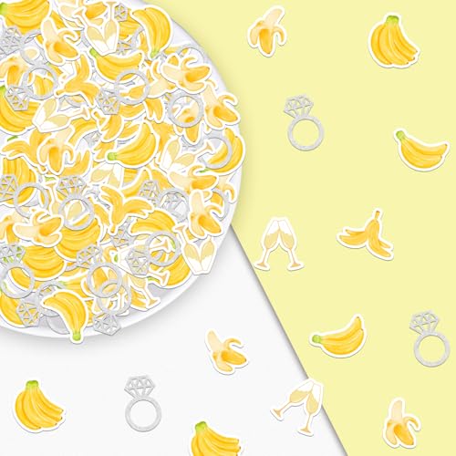 Bananen, Junggesellinnenabschied, Konfetti für Junggesellinnenabschiede, Brautparty, tropische Früchte, Junggesellinnenabschied, Tischdekoration, Bananen, Ring, Champagner, Tischdekoration für Bananen, Junggesellinnenabschied, Konfetti für Junggesellinnenabschiede, Brautparty, tropische Früchte, Junggesellinnenabschied, Tischdekoration, Bananen, Ring, Champagner, Tischdekoration für von Festiblast