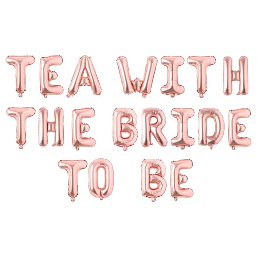 Banner mit Aufschrift "Tea With The Bride To Be", Buchstaben, Luftballons, Packung, Verlobung, Party, Dekoration, Teeparty, Thema, Brautparty, Ballon, Banner "A Bride Is Brewing Banner mit Aufschrift "Tea With The Bride To Be", Buchstaben, Luftballons, Packung, Verlobung, Party, Dekoration, Teeparty, Thema, Brautparty, Ballon, Banner "A Bride Is Brewing von Festiblast
