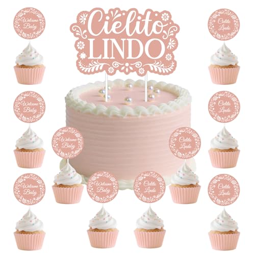 Cielito Lindo Kuchen Topper 25Stück Cielito Lindo Papel Picado Kuchen und Cupcake Toppers Rosa Talavera Kuchen Dekorationen für Mädchen Baby Dusche Mexikanische Cinco de Mayo Fiesta Cielito Lindo Kuchen Topper 25Stück Cielito Lindo Papel Picado Kuchen und Cupcake Toppers Rosa Talavera Kuchen Dekorationen für Mädchen Baby Dusche Mexikanische Cinco de Mayo Fiesta von Festiblast