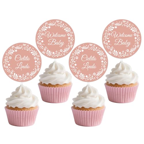 Cielito Lindo Party Dekorationen 36pcs Rosa Cielito Lindo Papel Picado Cupcake Toppers Mexikanische Themenkuchen Dekorationen für Mädchen Babydusche Mexikanische Cinco De Mayo Fiesta Cielito Lindo Party Dekorationen 36pcs Rosa Cielito Lindo Papel Picado Cupcake Toppers Mexikanische Themenkuchen Dekorationen für Mädchen Babydusche Mexikanische Cinco De Mayo Fiesta von Festiblast