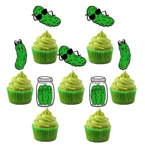 Cupcake-Topper mit lustigen Pickle-Themen, 36 Stück, Art of a Big Deal, Kuchendekoration, Gurkendekoration, Partydekoration für Kinder, Jungen, Mädchen, 1., 2., 3. Geburtstag, Babyparty, Partyzubehör Cupcake-Topper mit lustigen Pickle-Themen, 36 Stück, Art of a Big Deal, Kuchendekoration, Gurkendekoration, Partydekoration für Kinder, Jungen, Mädchen, 1., 2., 3. Geburtstag, Babyparty, Partyzubehör von Festiblast