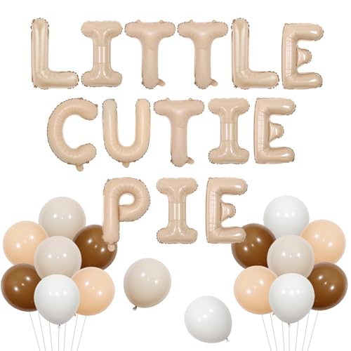 Little Cutie Pie Ballon Banner Cutie Pie Baby Shower Geburtstag Banner Cutie Pie 1. Geburtstag Dekorationen Little Cutie Pie Is on the Way Babyparty-Dekor für Mädchen Jungen Babyparty-Zubehör von Festiblast