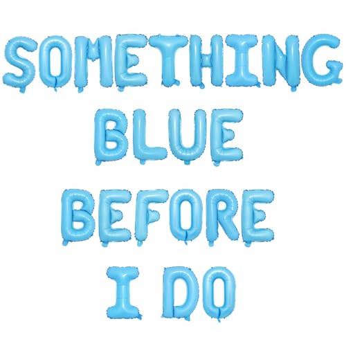 Luftballons mit Aufschrift "Something Blue Before I Do", Brautparty, "Something Blue Before I Do", Ballon-Banner, Junggesellinnenabschied, Dekorationen für Frauen, Brautparty, Verlobung, Luftballons mit Aufschrift "Something Blue Before I Do", Brautparty, "Something Blue Before I Do", Ballon-Banner, Junggesellinnenabschied, Dekorationen für Frauen, Brautparty, Verlobung, von Festiblast