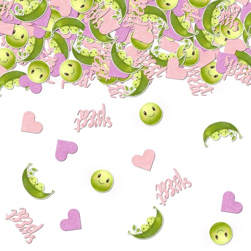 Tisch-Konfetti für Babypartys, rosa Happy Little Sweet Peas Dekorationen für zwei Erbsen in einer Pod-Party, eine süße Erbse, Geschenk, Kreis-Punkte, Dekoration, Mädchengeburtstagsparty, 200 Stück Tisch-Konfetti für Babypartys, rosa Happy Little Sweet Peas Dekorationen für zwei Erbsen in einer Pod-Party, eine süße Erbse, Geschenk, Kreis-Punkte, Dekoration, Mädchengeburtstagsparty, 200 Stück von Festiblast