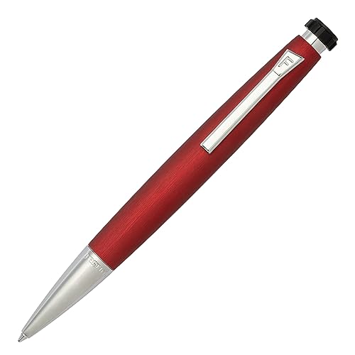 Festina Office Kugelschreiber aus der Chronbike Rainbow Kollektion, mit silbernen Akzenten, roter Schreibkörper, hergestellt aus Messing und Aluminium, mit Druckmechanik, FSC1744P von Festina