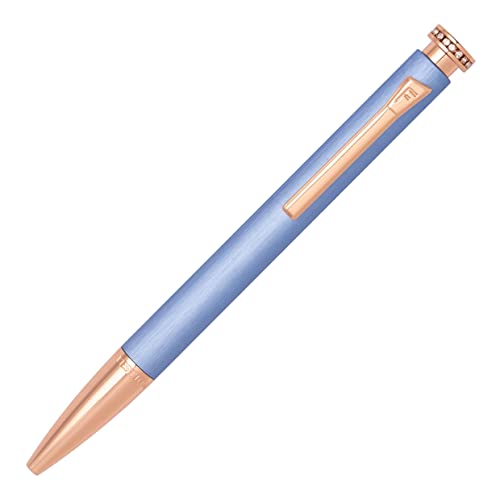 Festina Mademoiselle Kugelschreiber aus Aluminimum in der Farbe Light Blue mit Roségoldenen Zierelementen, Tintenfarbe: Blau, FSC2224M, 137 mm x 11 mm (5.4 in x 0.4 in) von Festina