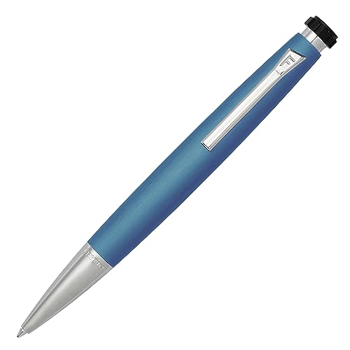 Festina Office Kugelschreiber aus der Chronbike Rainbow Kollektion, mit silbernen Akzenten, blauer Schreibkörper, hergestellt aus Messing und Aluminium, mit Druckmechanik, FSC1744M von Festina