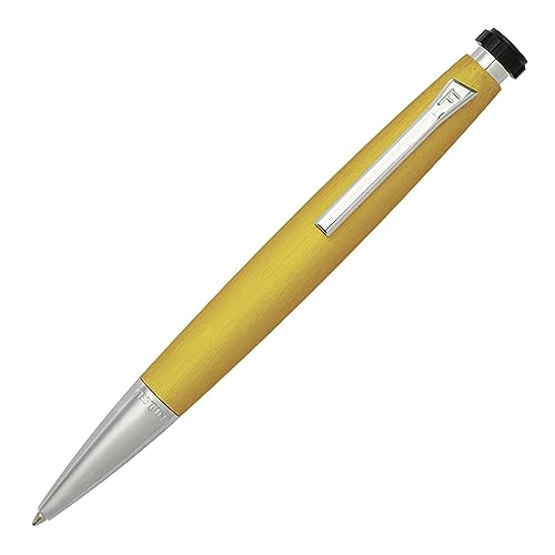 Festina Office Kugelschreiber aus der Chronbike Rainbow Kollektion, mit silbernen Akzenten, gelber Schreibkörper, hergestellt aus Messing und Aluminium, mit Druckmechanik, FSC1744S von Festina