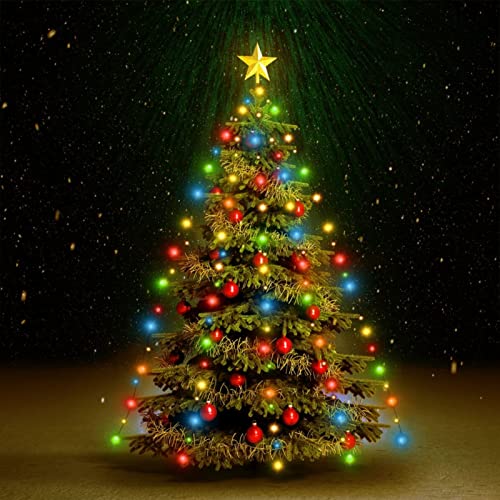 Festnight Weihnachtsbaum Lichterkette 180 cm 180 LEDs Weihnachtsbaumbeleuchtung Tannenbaum Lichterkette Beleuchtung Innen Christbaumbeleuchtung Christmas Tree Lights Aussen von Festnight