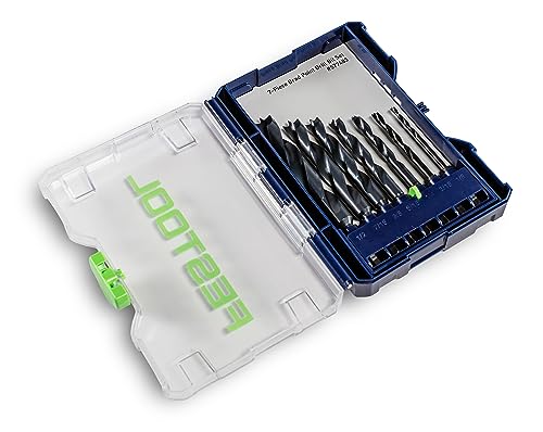 Festool 7-teilig Bohrer-Set, BKS D 1/20.3 cm-1/5.1 cm CE/W/7, Holz- und Kunststoffbohren, Centrotec-Schaft, Gewichtsreduzierung, Rostfrei, Schneller Spanauswurf Festool 7-teilig Bohrer-Set, BKS D 1/20.3 cm-1/5.1 cm CE/W/7, Holz- und Kunststoffbohren, Centrotec-Schaft, Gewichtsreduzierung, Rostfrei, Schneller Spanauswurf von Festool