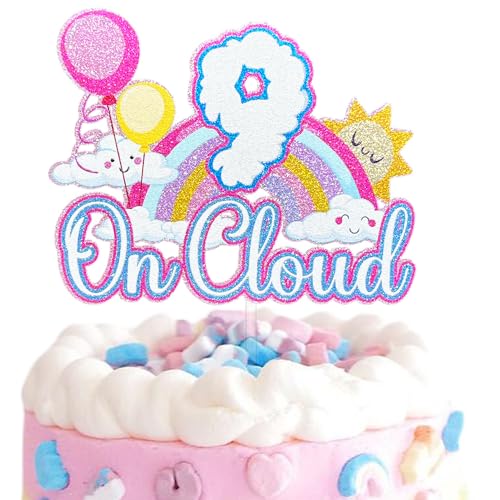 Festus On Cloud 9 Tortenaufsatz, Luftballons, Sonne und Regenbogenwolke 9, Kuchendekoration, Happy 9th Birthday, Wolke 9. Geburtstag, Partydekoration für Mädchen Festus On Cloud 9 Tortenaufsatz, Luftballons, Sonne und Regenbogenwolke 9, Kuchendekoration, Happy 9th Birthday, Wolke 9. Geburtstag, Partydekoration für Mädchen von Festus