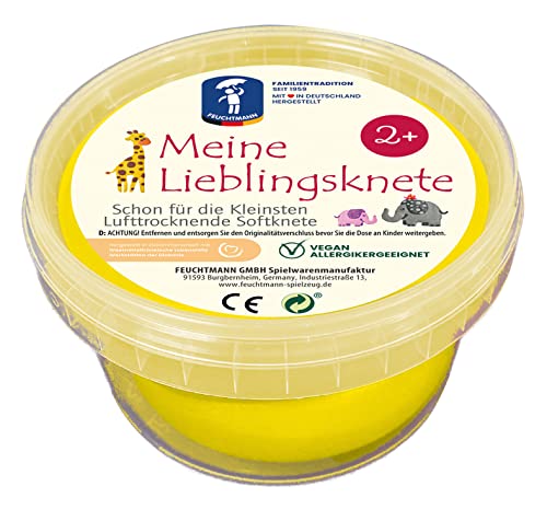 Feuchtmann MEINE LIEBLINGSKNETE Edu Edition 500g Kinderknete Gelb, glutenfreie Spielknete vegan, ungiftige Knete, Modelliermasse lufttrocknend Feuchtmann MEINE LIEBLINGSKNETE Edu Edition 500g Kinderknete Gelb, glutenfreie Spielknete vegan, ungiftige Knete, Modelliermasse lufttrocknend von Feuchtmann