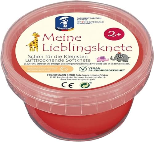 Feuchtmann MEINE LIEBLINGSKNETE Edu Edition 500g Kinderknete Rot, glutenfreie Spielknete vegan, ungiftige Knete, Modelliermasse lufttrocknend Feuchtmann MEINE LIEBLINGSKNETE Edu Edition 500g Kinderknete Rot, glutenfreie Spielknete vegan, ungiftige Knete, Modelliermasse lufttrocknend von Feuchtmann
