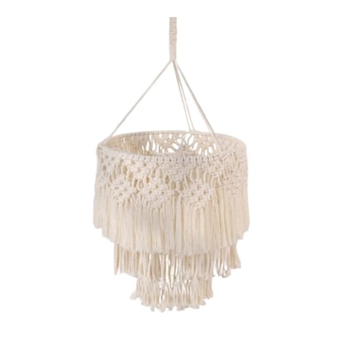FewNvWa Makramee Lampe, Pendelleuchte, Handgefertigter Lampenschirm für Wohnräume, Style B FewNvWa Makramee Lampe, Pendelleuchte, Handgefertigter Lampenschirm für Wohnräume, Style B von FewNvWa