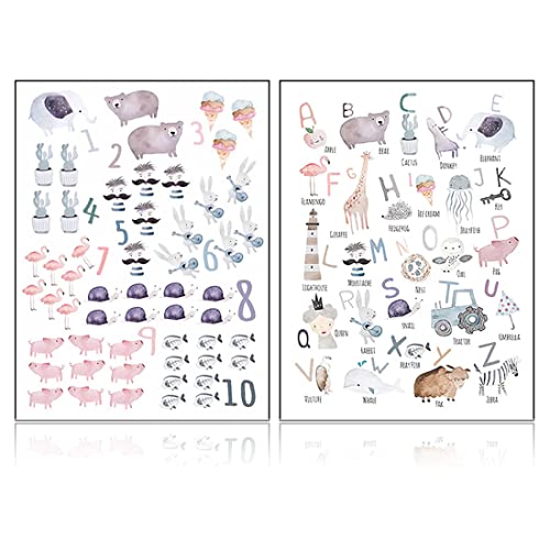 FEZ 2 Stück pädagogische Lernplakate Lernposter,ABC Poster für Kinder A4 20 * 30cm, Buchstaben Lernen Vorschule, Grundschule,Poster kinderzimmer,Zahlen 1 bis 10 Lernposter FEZ 2 Stück pädagogische Lernplakate Lernposter,ABC Poster für Kinder A4 20 * 30cm, Buchstaben Lernen Vorschule, Grundschule,Poster kinderzimmer,Zahlen 1 bis 10 Lernposter von Fezf