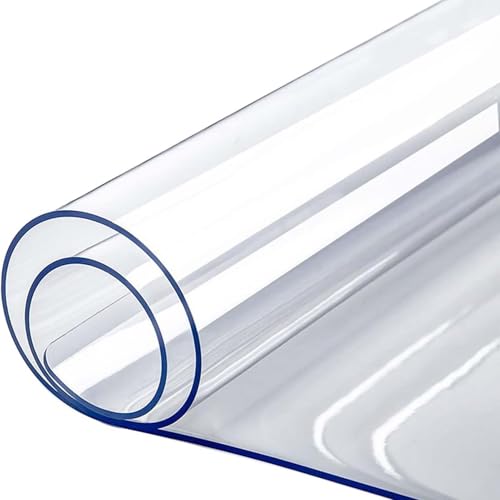 Ffsaacol Klar Wasserdicht PVC Tischdecke, Transparente Tischfolie, Glasklar Folie, Wasserfest Und Abwischbar, Für Drinnen Und Draußen, Heimpartys 3mm, 85x240cm/33x94in Ffsaacol Klar Wasserdicht PVC Tischdecke, Transparente Tischfolie, Glasklar Folie, Wasserfest Und Abwischbar, Für Drinnen Und Draußen, Heimpartys 3mm, 85x240cm/33x94in von Ffsaacol