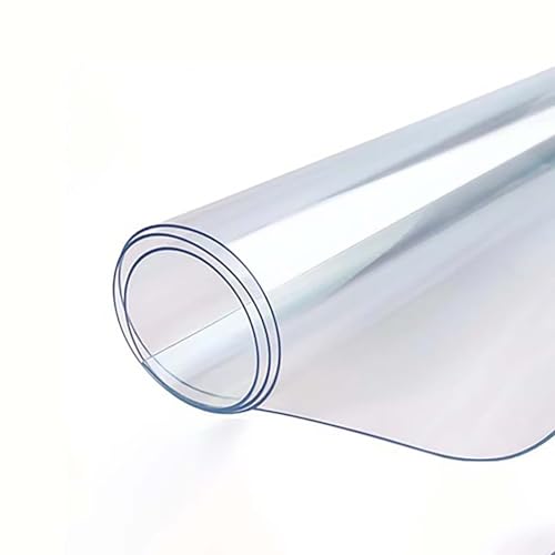 Ffsaacol Klarer Rechteckiger Tischschutz, wasserdichte PVC-Tischdecke Ölbeständig, Kratzfeste Plastik-Tischauflage, für Küche und Holztische 3mm, 85x200cm/33x79in Ffsaacol Klarer Rechteckiger Tischschutz, wasserdichte PVC-Tischdecke Ölbeständig, Kratzfeste Plastik-Tischauflage, für Küche und Holztische 3mm, 85x200cm/33x79in von Ffsaacol