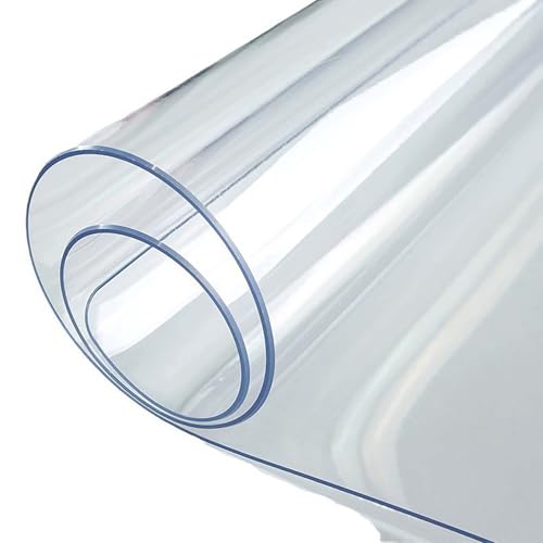 Ffsaacol Klarer Vinyl-Tischschutz, wasserdichte PVC-Tischabdeckung, rutschfeste Schreibtischunterlage, Kratzfeste Schutzfolie für Esstisch & Couchtisch 3mm, 40x100cm/16x39in Ffsaacol Klarer Vinyl-Tischschutz, wasserdichte PVC-Tischabdeckung, rutschfeste Schreibtischunterlage, Kratzfeste Schutzfolie für Esstisch & Couchtisch 3mm, 40x100cm/16x39in von Ffsaacol