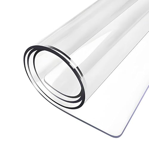 Ffsaacol Plastik Tischfolie Transparent, Tischdecke Abwaschbar Transparent, Durchsichtige Tischdecken Wasserdicht, für Innen- und Außenbereiche1.5mm, 110x210cm/43x83in Ffsaacol Plastik Tischfolie Transparent, Tischdecke Abwaschbar Transparent, Durchsichtige Tischdecken Wasserdicht, für Innen- und Außenbereiche1.5mm, 110x210cm/43x83in von Ffsaacol
