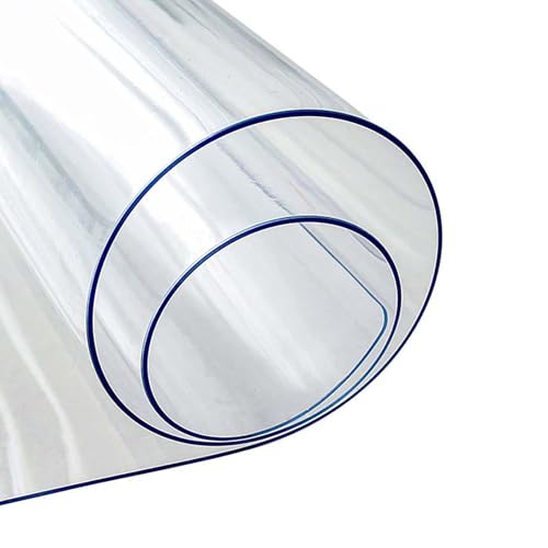 Ffsaacol Tischdecke Durchsichtig Abwaschbar, Tischfolie Transparent PVC, Wasserdicht & Hitzebeständig, Tischdecke, Tischschutz für Küche, Restaurant 1mm, 50x50cm/20x20in Ffsaacol Tischdecke Durchsichtig Abwaschbar, Tischfolie Transparent PVC, Wasserdicht & Hitzebeständig, Tischdecke, Tischschutz für Küche, Restaurant 1mm, 50x50cm/20x20in von Ffsaacol