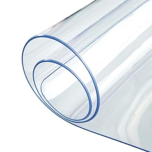 Ffsaacol Transparenter Tischschutz, wasserdichte PVC Schreibtischunterlage, Kunststoff Tischdecke, Kratzfeste Tischauflage, rutschfest, Für Esstisch Oder Couchtisch2mm, 90x210cm/35x83in Ffsaacol Transparenter Tischschutz, wasserdichte PVC Schreibtischunterlage, Kunststoff Tischdecke, Kratzfeste Tischauflage, rutschfest, Für Esstisch Oder Couchtisch2mm, 90x210cm/35x83in von Ffsaacol