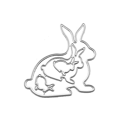 Metall-Stanzformen Stanzform Tier Kaninchen Dekoration Scrapbook Papier Handwerk Form Embos Karte Stanzen Papier Schablonen von Fgbetcv