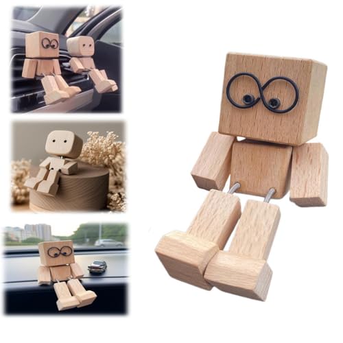 Schüttelnde Holzfigur, handgefertigte schüttelnde Füße, Holzpuppe mit mehreren magnetischen Dekorationen, moderne kreative Schreibtisch-Ornamente, kleine nerdige Puppen für Zuhause, Büro Schüttelnde Holzfigur, handgefertigte schüttelnde Füße, Holzpuppe mit mehreren magnetischen Dekorationen, moderne kreative Schreibtisch-Ornamente, kleine nerdige Puppen für Zuhause, Büro von Fgbetcv