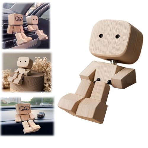 Schüttelnde Holzfigur, handgefertigte schüttelnde Füße, Holzpuppe mit mehreren magnetischen Dekorationen, moderne kreative Schreibtisch-Ornamente, kleine nerdige Puppen für Zuhause, Büro Schüttelnde Holzfigur, handgefertigte schüttelnde Füße, Holzpuppe mit mehreren magnetischen Dekorationen, moderne kreative Schreibtisch-Ornamente, kleine nerdige Puppen für Zuhause, Büro von Fgbetcv