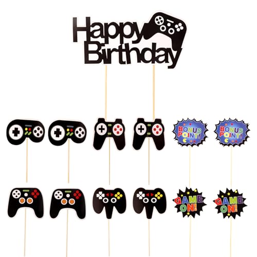 Party-Dekorationen für Jungen, Gaming-Geburtstagsbanner für Jungen, Kinder, Gamer-Geburtstagspartys, Decke, Fenster, Tür, Dekoration, hängende Wirbel, Luftschlangen für Gaming-Nacht, Feiern, Zubehör Party-Dekorationen für Jungen, Gaming-Geburtstagsbanner für Jungen, Kinder, Gamer-Geburtstagspartys, Decke, Fenster, Tür, Dekoration, hängende Wirbel, Luftschlangen für Gaming-Nacht, Feiern, Zubehör von Fgdui