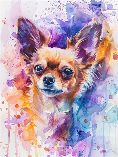 Chihuahua Malen Nach Zahlen Erwachsene, Hund Malen Nach Zahlen Klein 20x30cm, DIY Handgemalt Ölgemälde Kit für Anfänger Bastelset Erwachsene, Acrylfarben Set Wand Deko Bilder Ohne Rahmen, Geschenk Chihuahua Malen Nach Zahlen Erwachsene, Hund Malen Nach Zahlen Klein 20x30cm, DIY Handgemalt Ölgemälde Kit für Anfänger Bastelset Erwachsene, Acrylfarben Set Wand Deko Bilder Ohne Rahmen, Geschenk von Fheeao