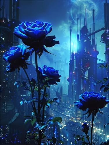 Malen nach Zahlen Erwachsene blaue Rose DIY Ölmalerei Stadt Malen nach Zahlen Kinder Kits, auf Leinwand Acrylmalerei Nach Zahlen mit Pinseln Leinwand, Zimmer Deko Wohnzimmer Gifts,50x70cm (Rahmenlos) Malen nach Zahlen Erwachsene blaue Rose DIY Ölmalerei Stadt Malen nach Zahlen Kinder Kits, auf Leinwand Acrylmalerei Nach Zahlen mit Pinseln Leinwand, Zimmer Deko Wohnzimmer Gifts,50x70cm (Rahmenlos) von Fheeao