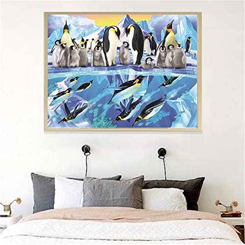 Pinguin-Familie Diamond Painting Set, 5D Diamant Painting Bilder Erwachsene Kinder DIY Mosaikherstellung Zubehör Voll Set, Diamant Malerei Art Craft für Home Wand Décor Gemälde Geschenk 60x90cm Z-1048 Pinguin-Familie Diamond Painting Set, 5D Diamant Painting Bilder Erwachsene Kinder DIY Mosaikherstellung Zubehör Voll Set, Diamant Malerei Art Craft für Home Wand Décor Gemälde Geschenk 60x90cm Z-1048 von Fheeao