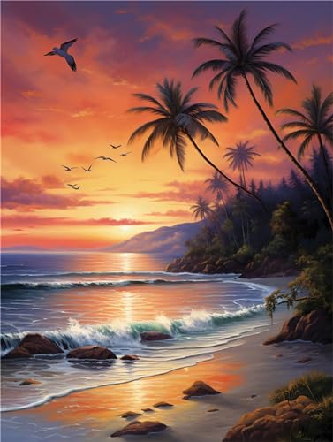 Strand Malen Nach Zahlen Erwachsene, Landschaft Malen Nach Zahlen Klein 20x30cm, DIY Handgemalt Ölgemälde Kit für Anfänger Bastelset Erwachsene, Acrylfarben Set Wand Deko Bilder Ohne Rahmen, Geschenk Strand Malen Nach Zahlen Erwachsene, Landschaft Malen Nach Zahlen Klein 20x30cm, DIY Handgemalt Ölgemälde Kit für Anfänger Bastelset Erwachsene, Acrylfarben Set Wand Deko Bilder Ohne Rahmen, Geschenk von Fheeao