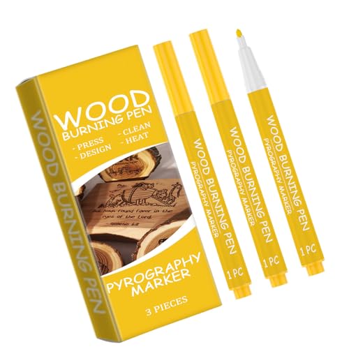 3 PCs/Set Holzbrennstift Scorch Stiftmarker Pyrographie Marker Praktische Holzbrennmarker Art Supplies Für Künstler 3 PCs/Set Holzbrennstift Scorch Stiftmarker Pyrographie Marker Praktische Holzbrennmarker Art Supplies Für Künstler von Fhkpsqkcn