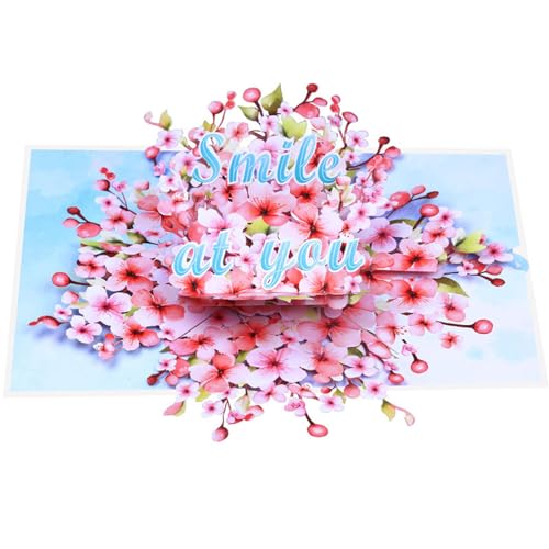 Fhkpsqkcn Einzigartige Und Innovative 3D Karte Faltbar Und Leicht Zu Transportiert 3D Blumengrußkarten Buchstaben Papierumschläge Für Hochzeit von Fhkpsqkcn