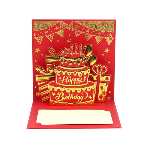 Fhkpsqkcn Event Catching 3D Cake Card Zarte Umschlag 3D Kuchen Geburtstagskarte Für Urlaubsgrüße Freundschaftsnachricht von Fhkpsqkcn