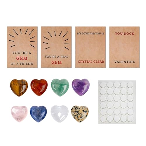 Fhkpsqkcn Valentinstag Begrüßungskarte Handgefertigte Grußkarten Valentines Karten Mit Herzformsteinen Handgefertigte Karten Geschenk von Fhkpsqkcn