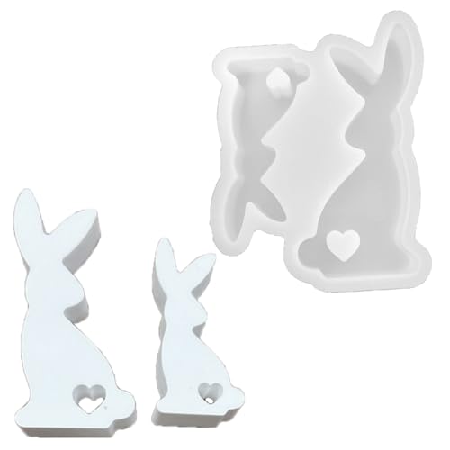 Kaninchenkerze Schimmelpilze Herz Kaninchen Silikonform Handgefertigtes Handwerk Epoxidharz Gussformen Schokoladendekorationsinstrument Kaninchenkerze Schimmelpilze Herz Kaninchen Silikonform Handgefertigtes Handwerk Epoxidharz Gussformen Schokoladendekorationsinstrument von Fhkpsqkcn